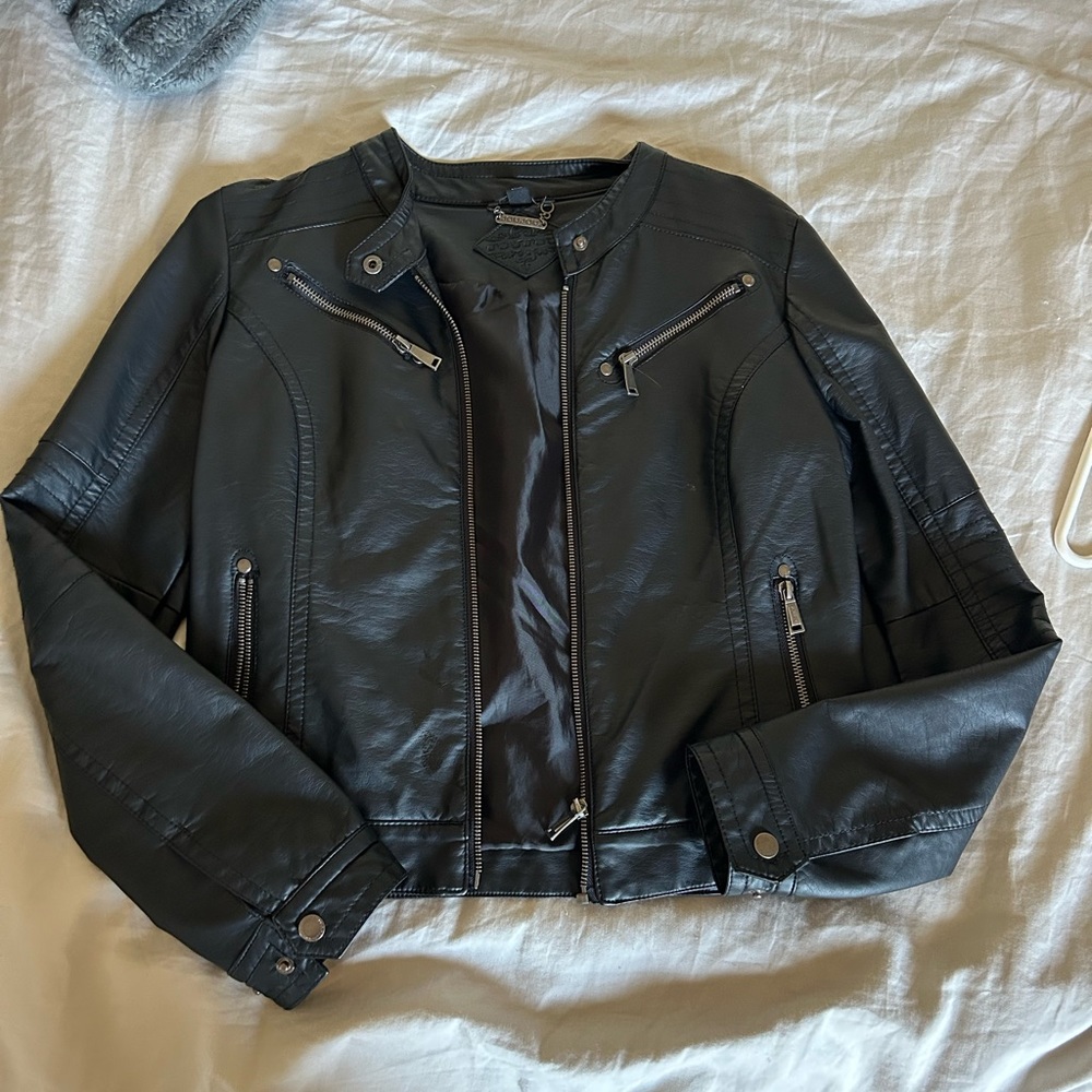 JouJou black leather jacket
